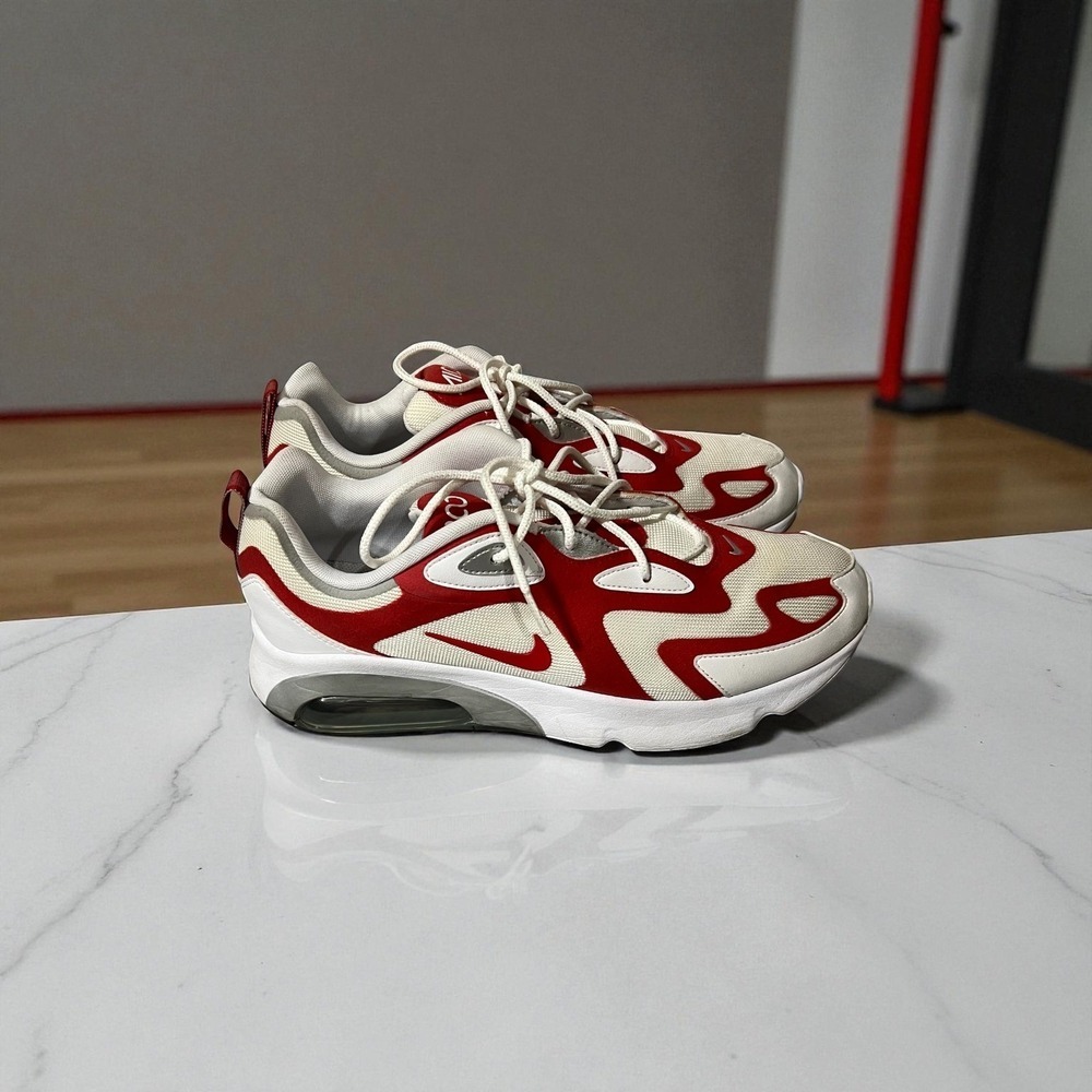 Nike‎ Air Max 200 AQ2568-100 White Red Men's Athletic Shoes Size 13 - Picture 6 of 9